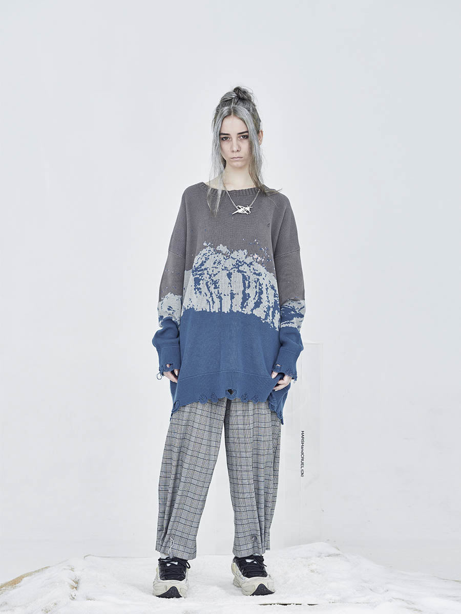 Snow Mountain Ripped Sweater