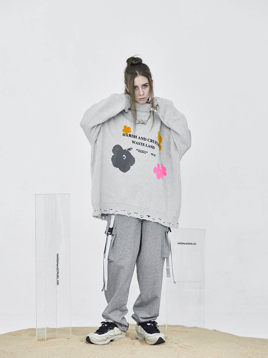Flowers Logo Turtleneck