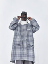 Load image into Gallery viewer, Plaid Detachable Hooded Coat
