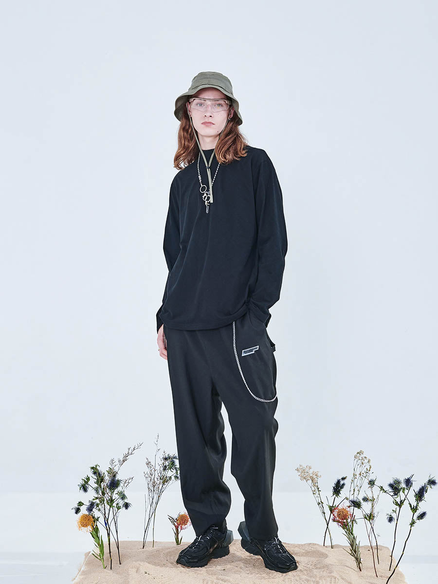 Neck Logo Long Sleeve Tee