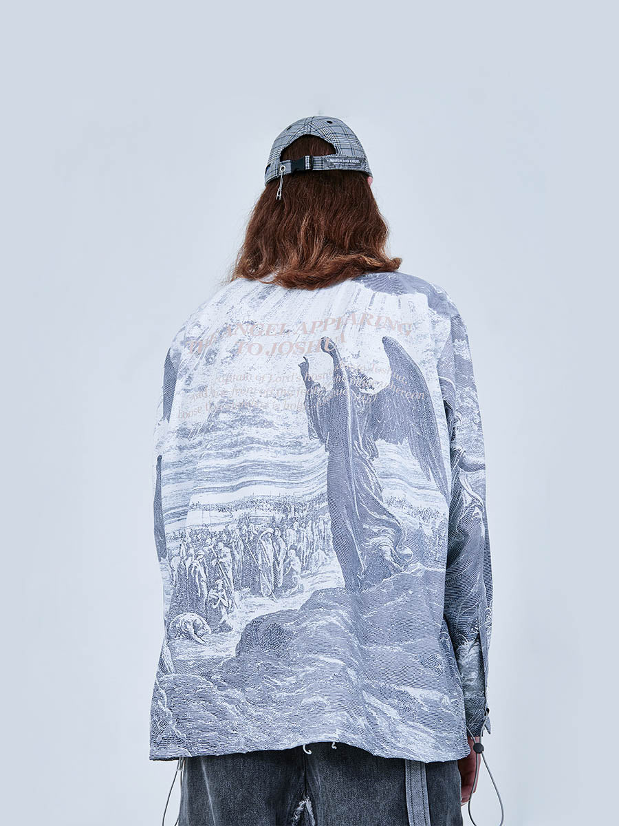 Angel Appearing Long Sleeve Shirt