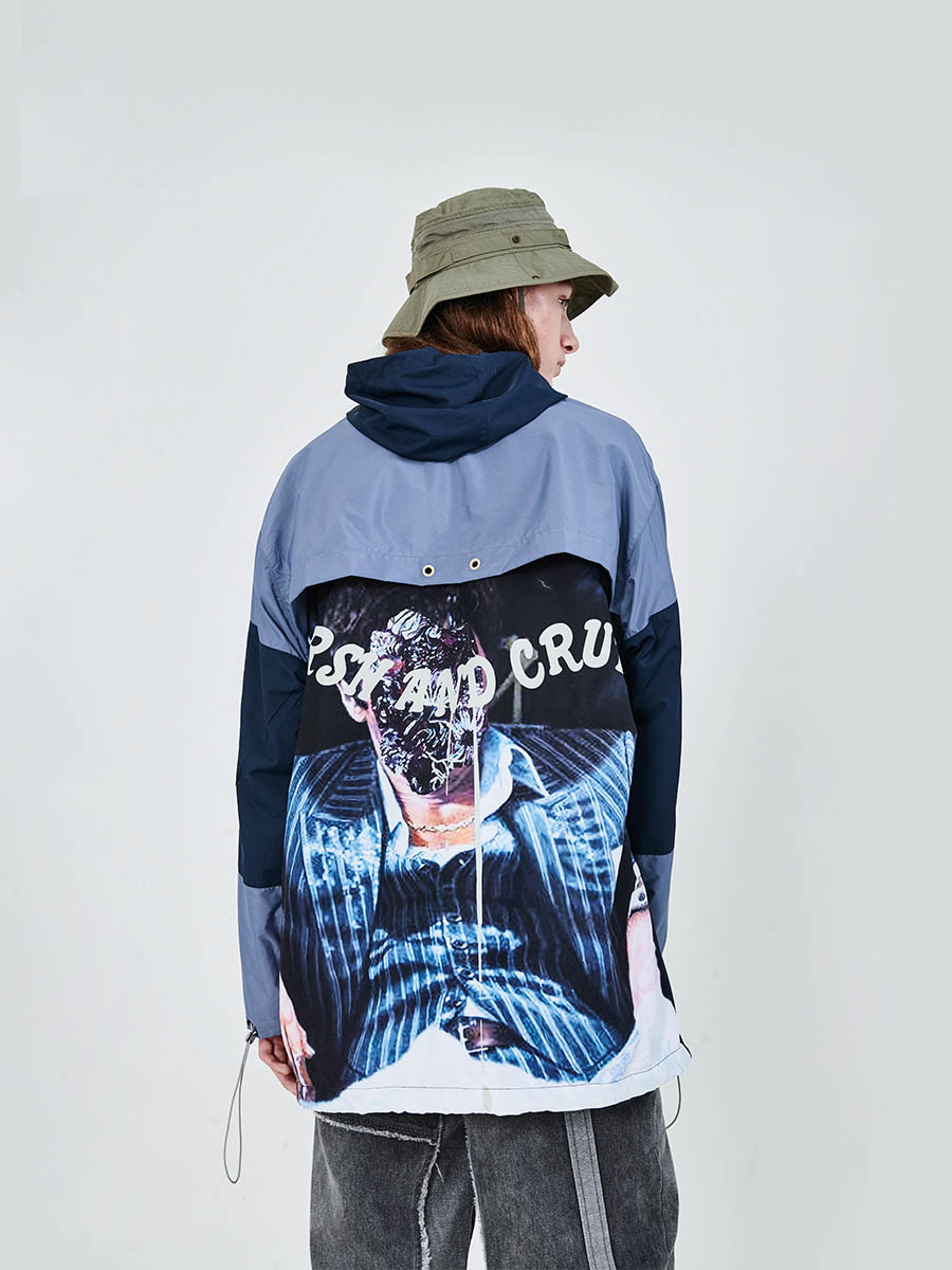 Stars Print Windbreaker