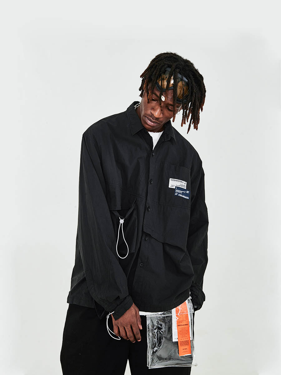 Irregular Cut Long Sleeve Shirt