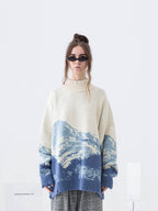 Snow Mountain Ripped Turtleneck