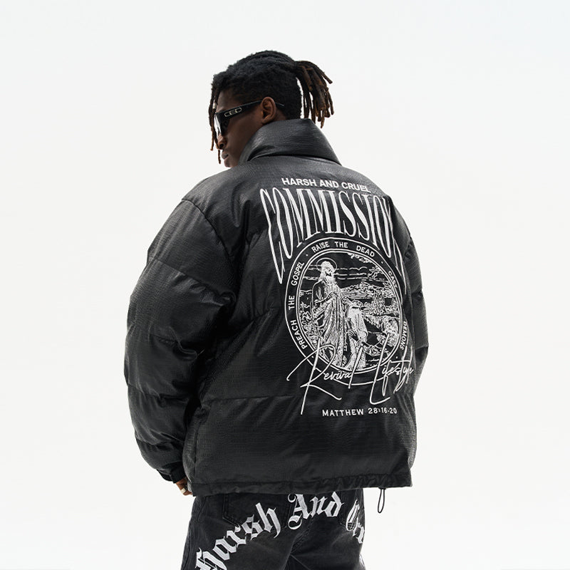 Commission Faux Leather Down Jacket – Harsh and Cruel