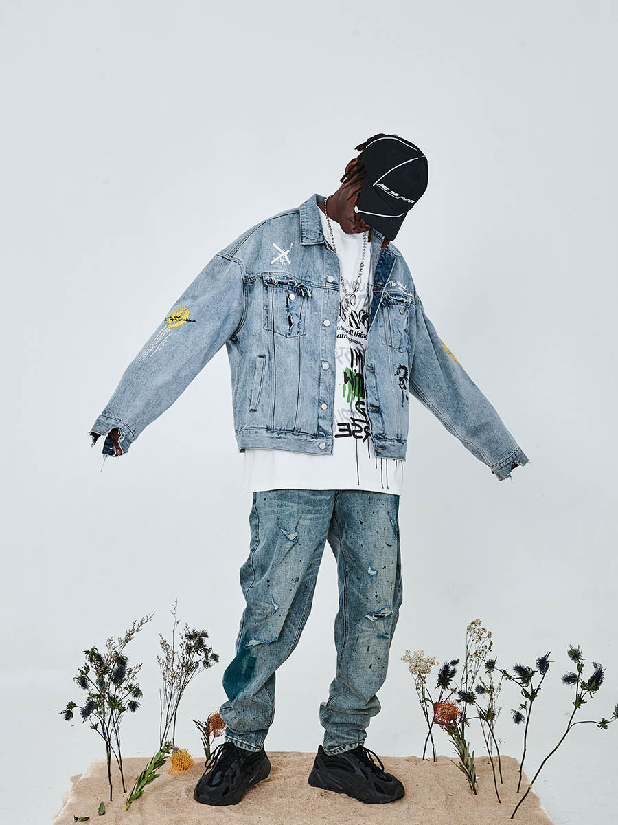 Graffiti Denim Jacket