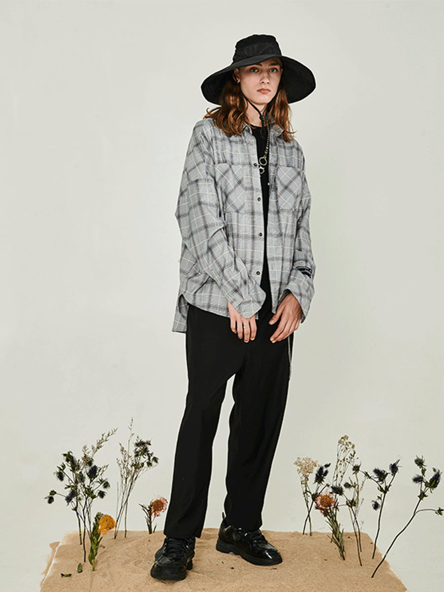 Vintage Plaid Long Sleeve Shirt