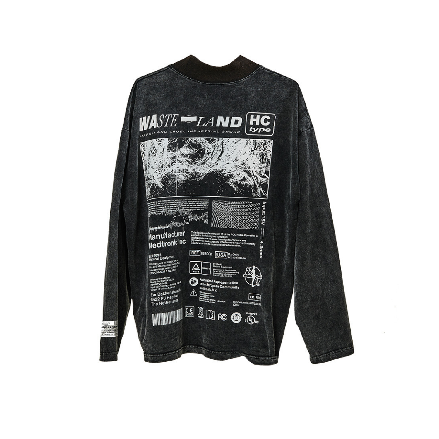 Washed Logo Long Sleeve Tee