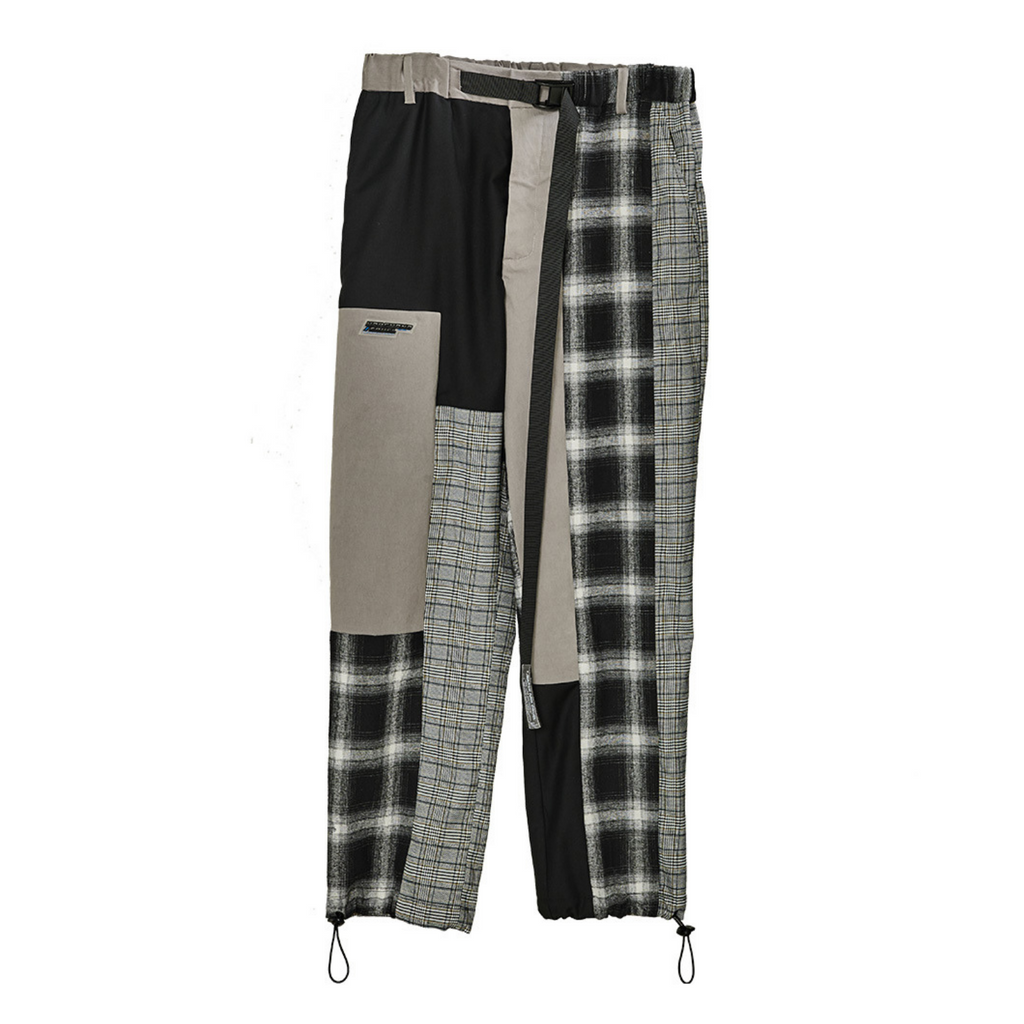 Plaid Colorblock Pants