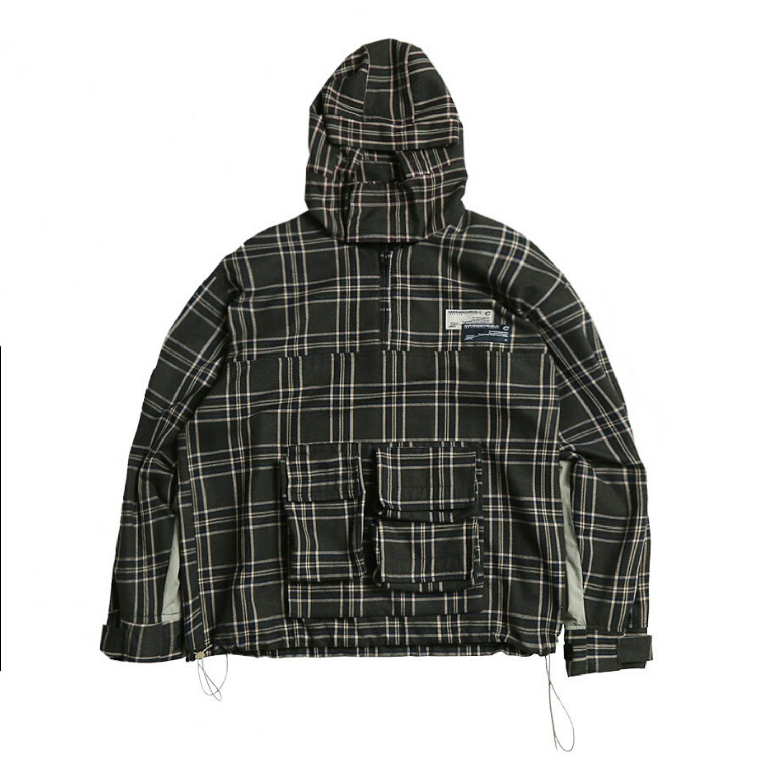 Plaid Logo Anorak