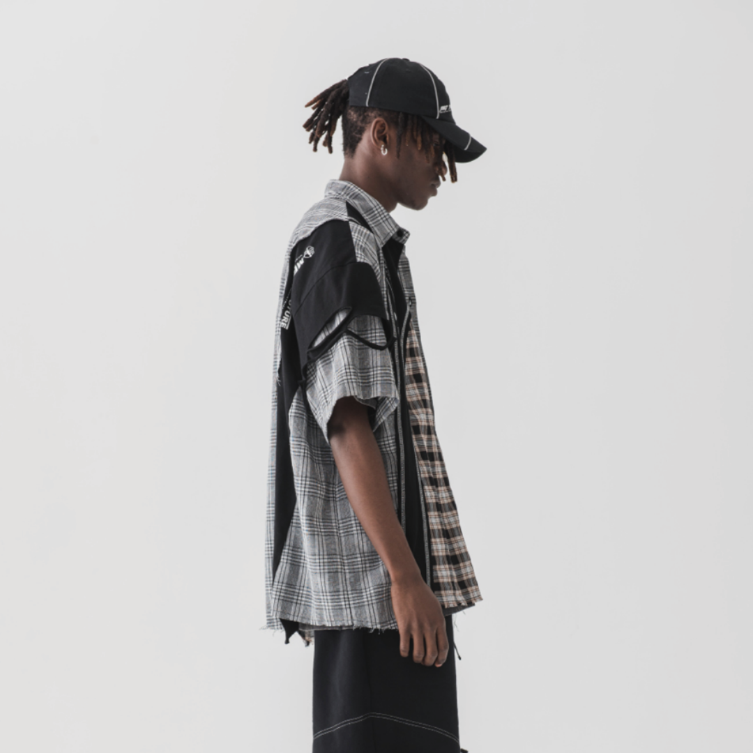Irregular Plaid Shirt