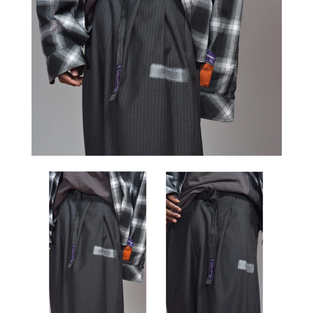 Plaid Logo Pants