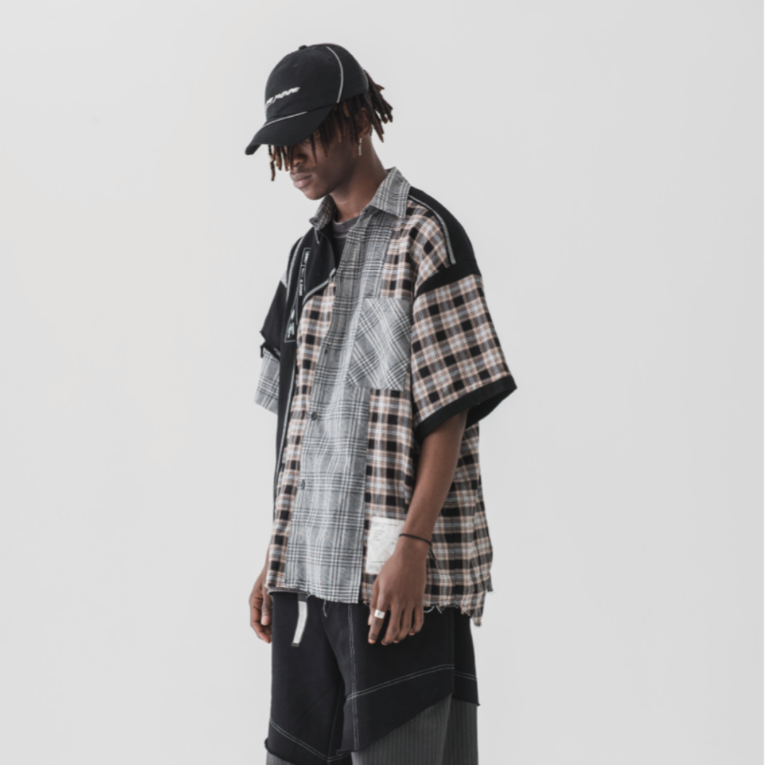 Irregular Plaid Shirt