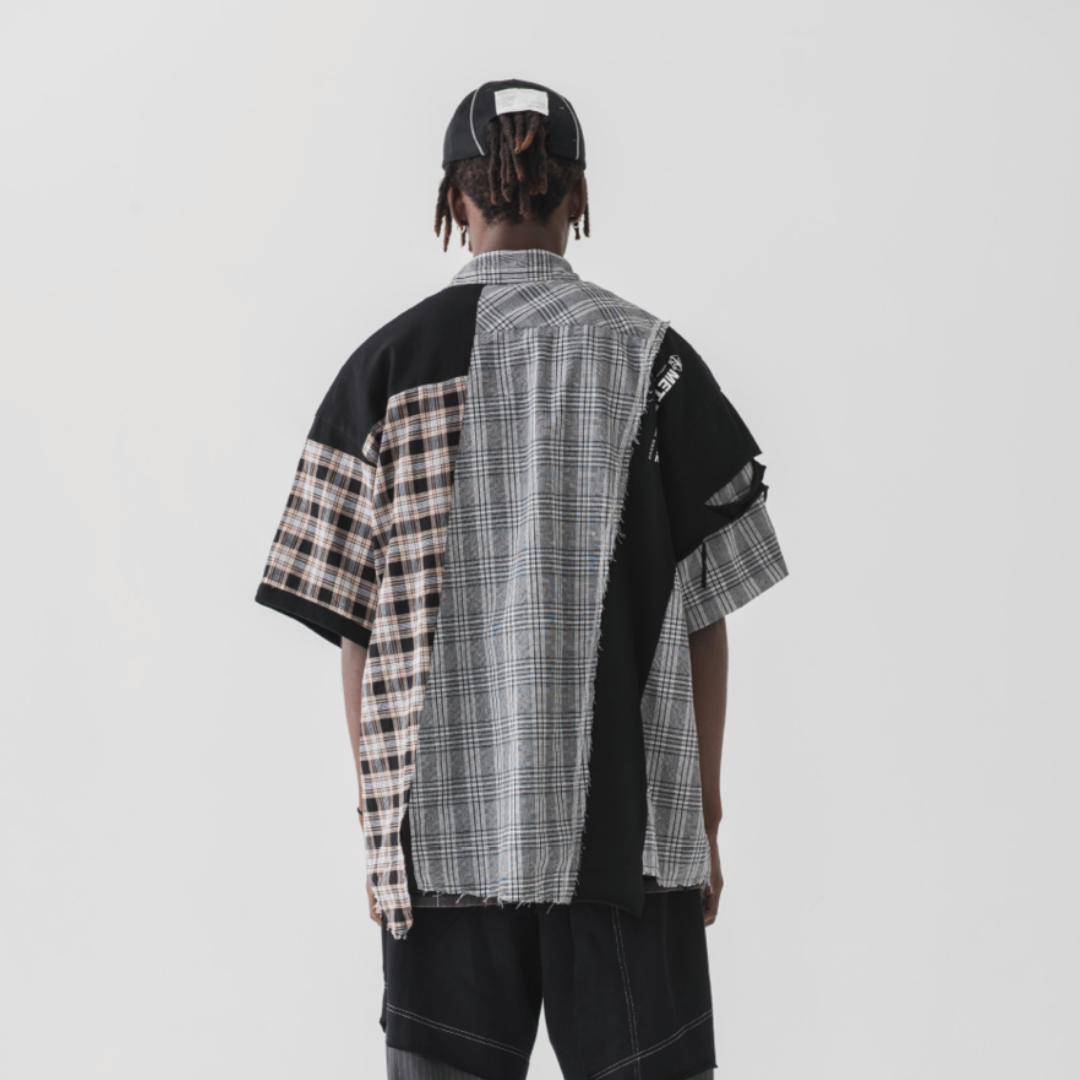 Irregular Plaid Shirt