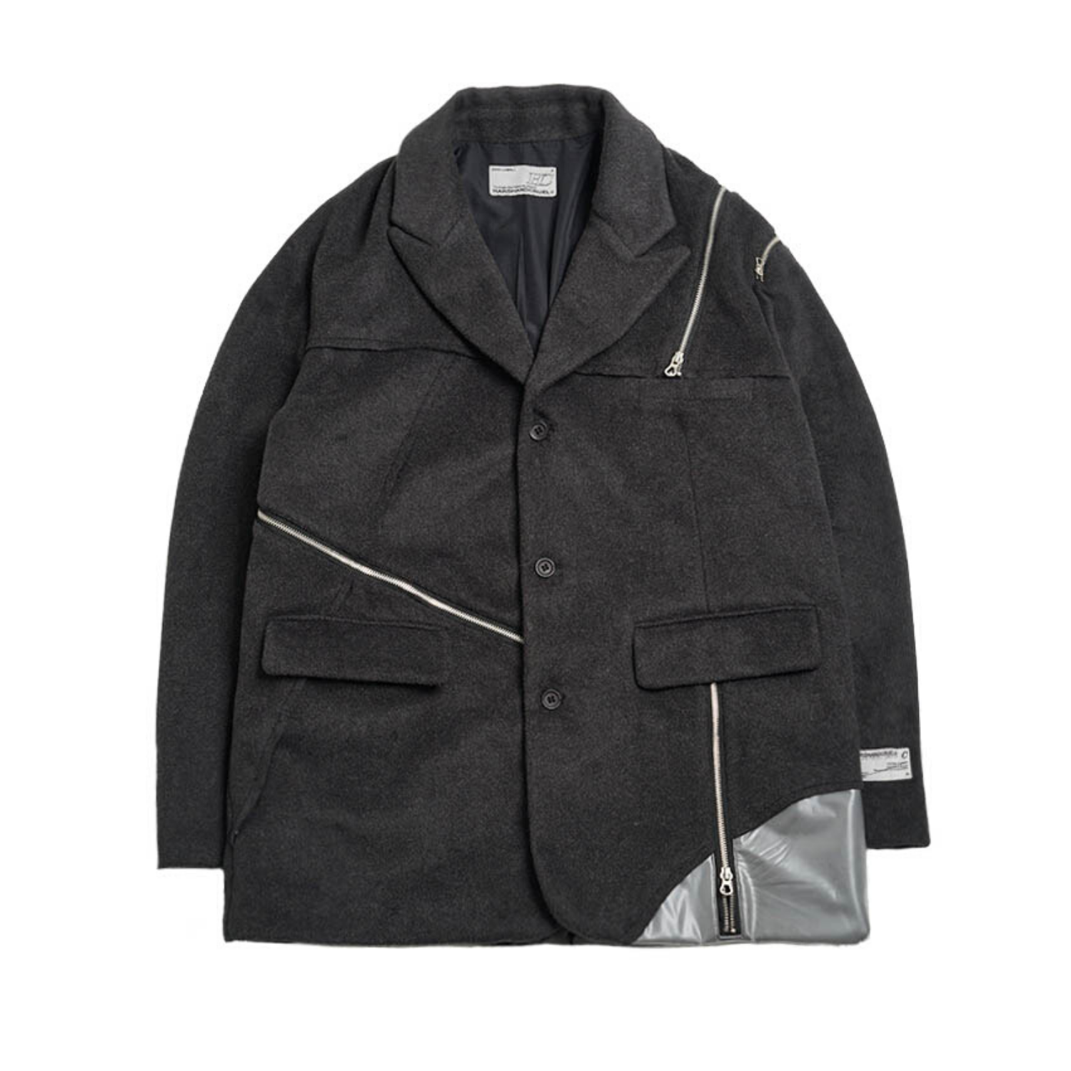 Woolen Stitching Suit Blazer