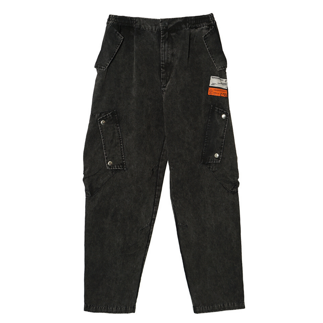 Raw Washed Logo Trousers