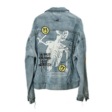 Load image into Gallery viewer, Graffiti Denim Jacket
