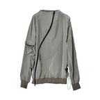 Irregular 3M Zipper Jacket