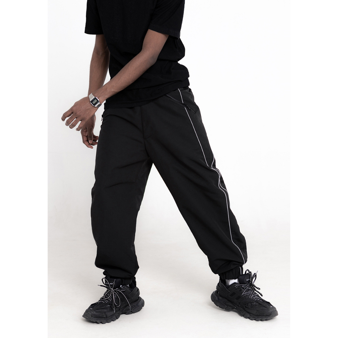 Reflective track 2025 pants men