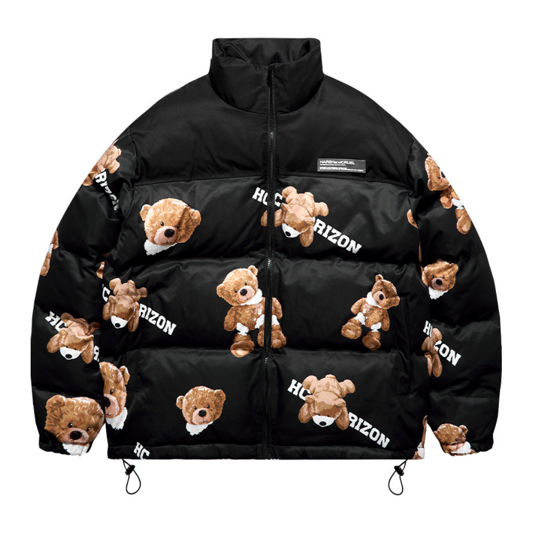 Bear High Collar Down Jacket