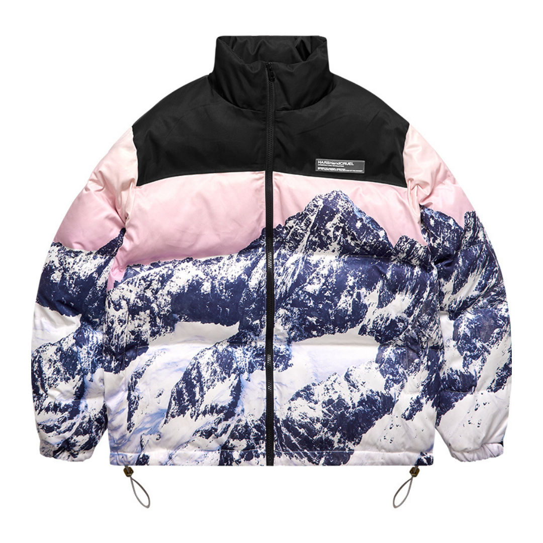 Snow Mountain Sunset Down Jacket