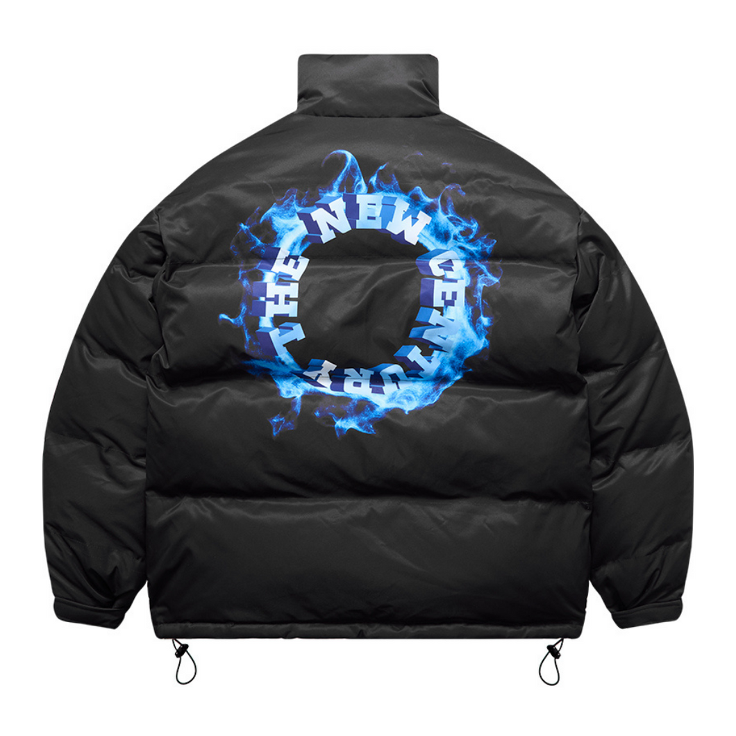 3D Circle Flame Down Jacket