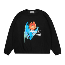 Load image into Gallery viewer, Hand Painted Flower Sweater
