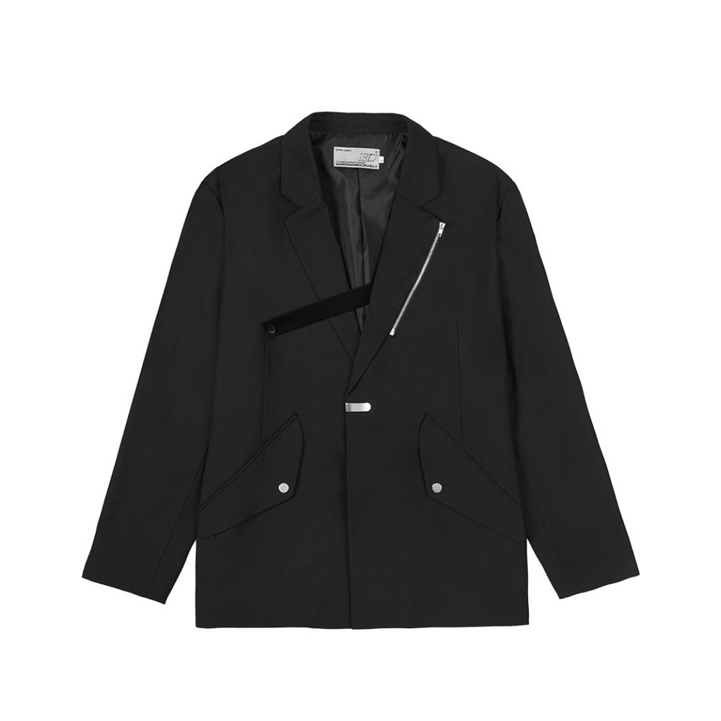 Zipper Loose Suit Jacket