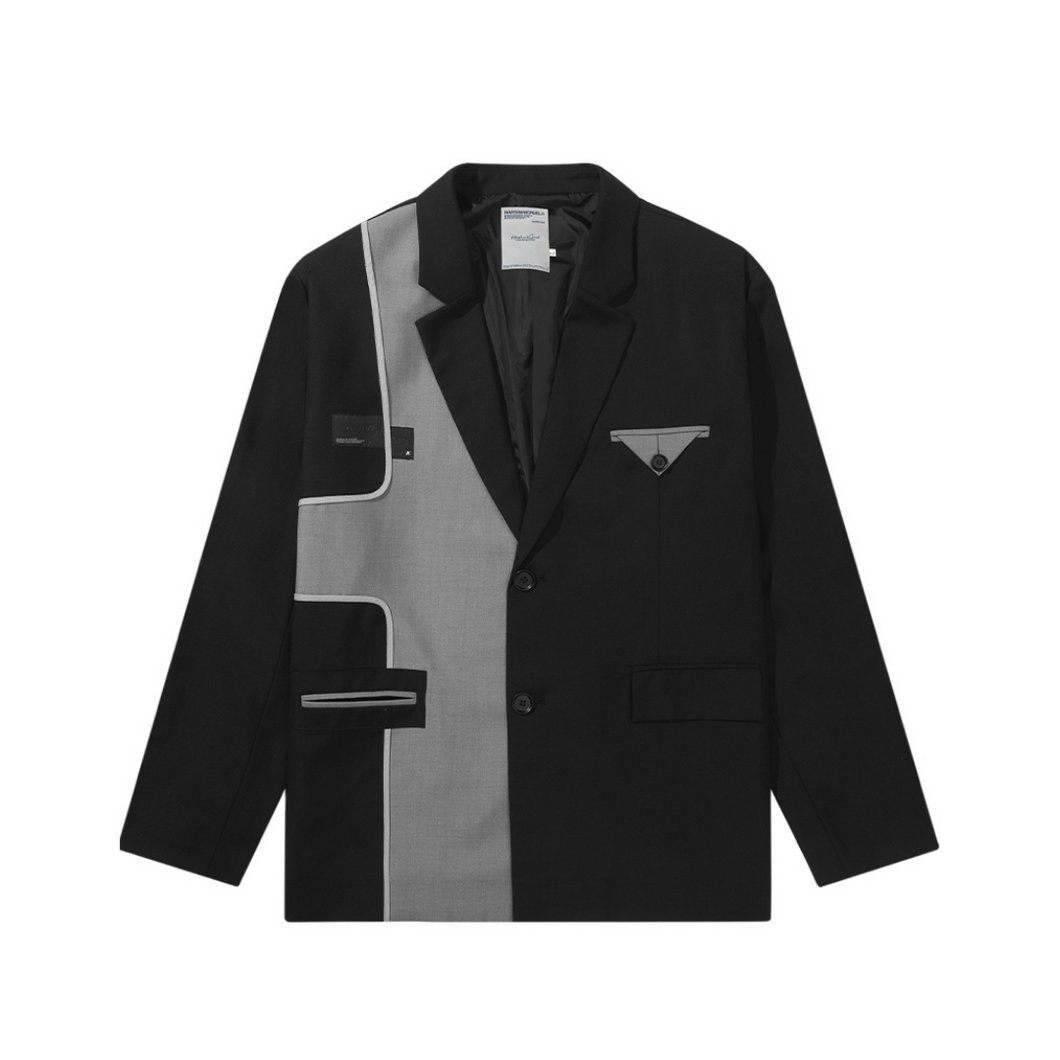 Deconstructed Casual Suit Jacket