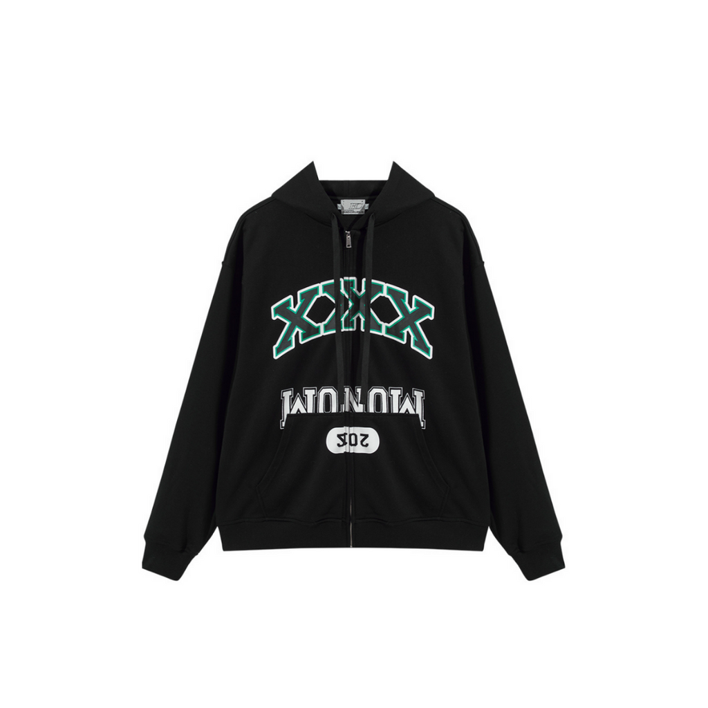 Retro Oversized Zipper Sweater