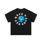 Smiling Earth Foam Print Tee
