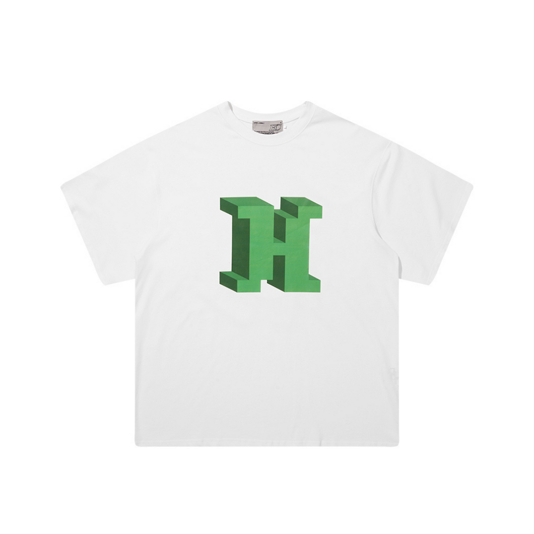 3D Pixel Letter Printed Tee