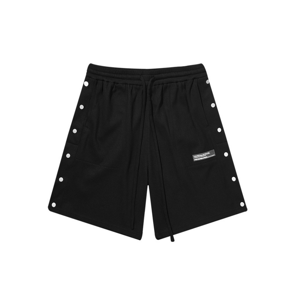 Casual Buttons Logo Shorts