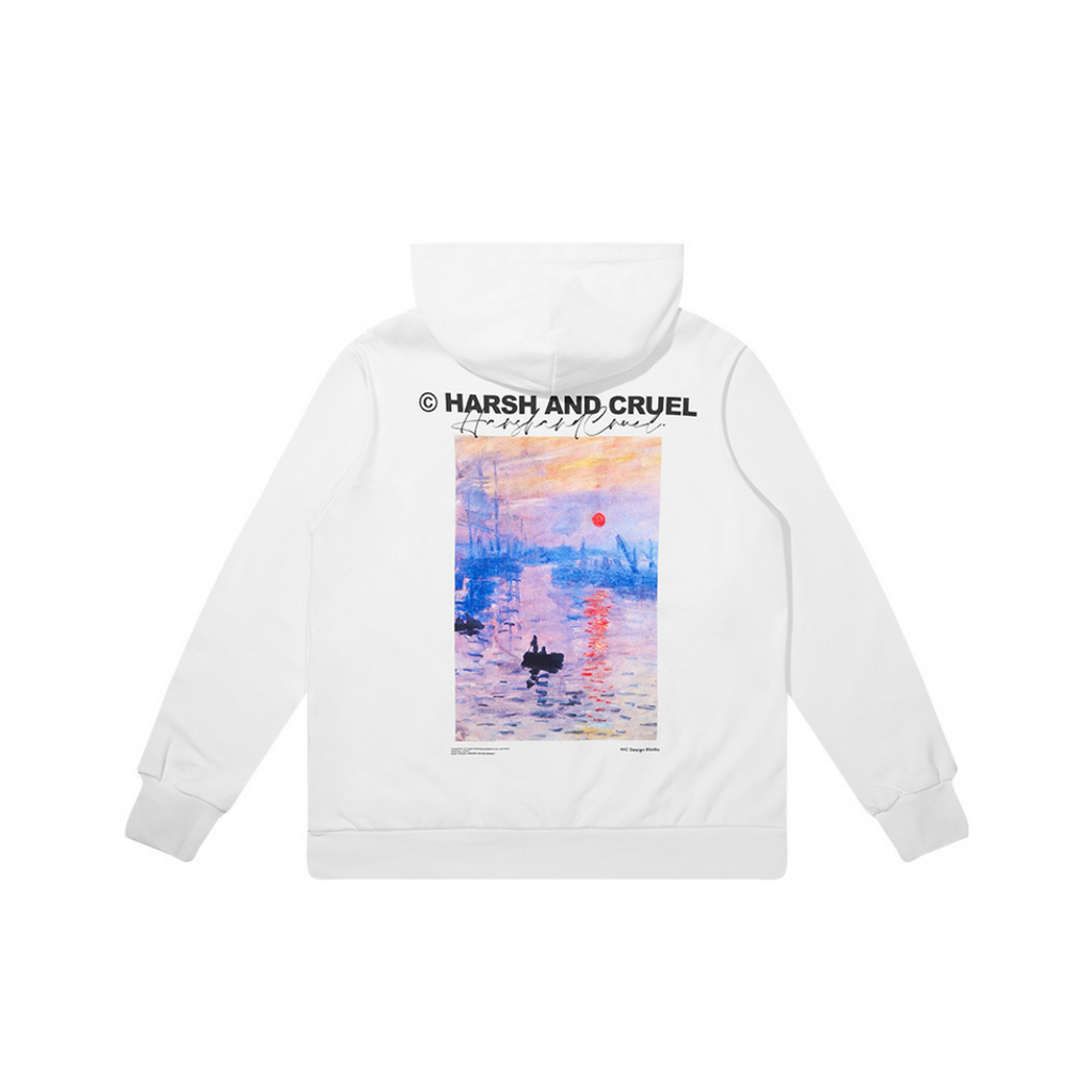 Monet Sunset Oil Painting Hoodie