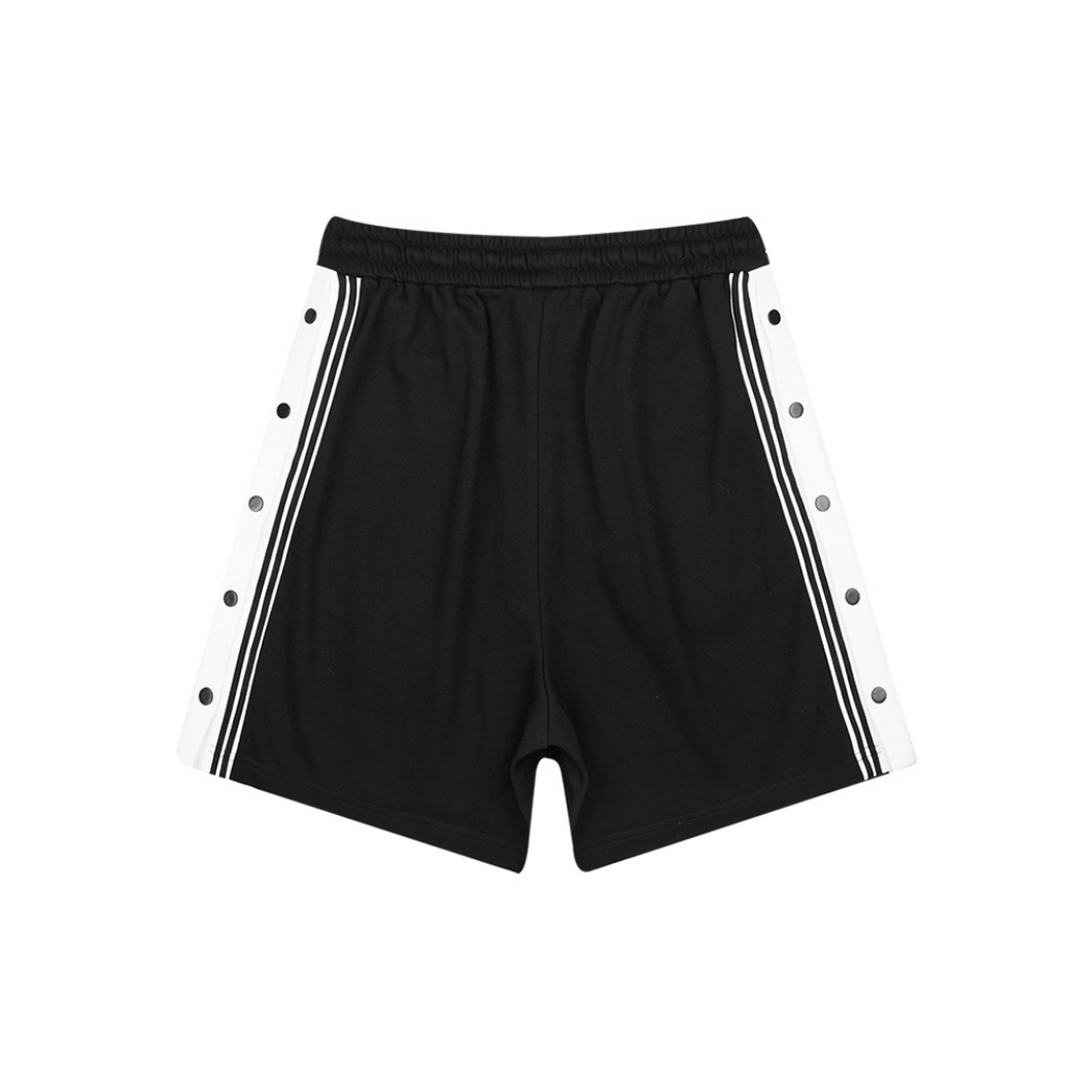 Side Striped Basic Loose Shorts
