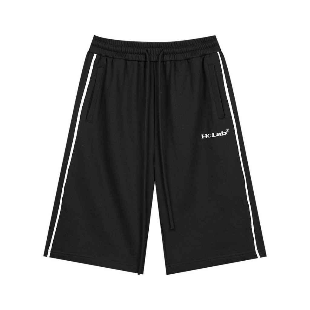 Loose Drawstrings Logo Shorts