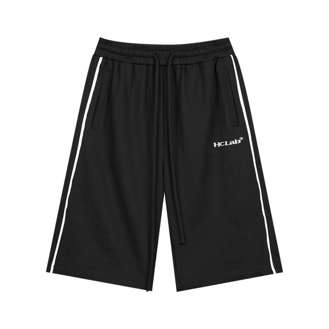 Loose Drawstrings Logo Shorts