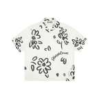 Watercolor Flowers Printed Cuban Shirt