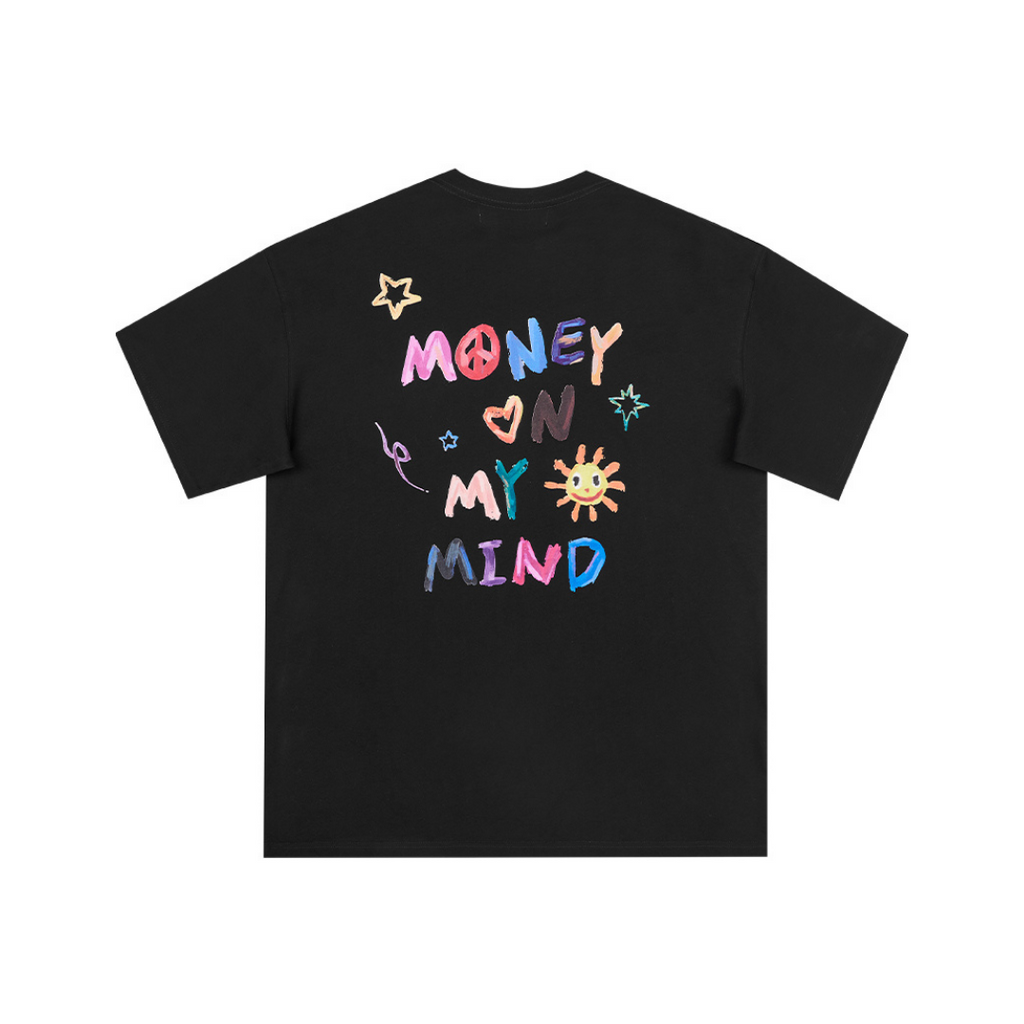 Handpainted Slogan Printed Tee