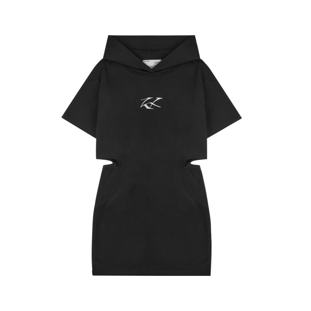 Hollow Waist Logo Dress