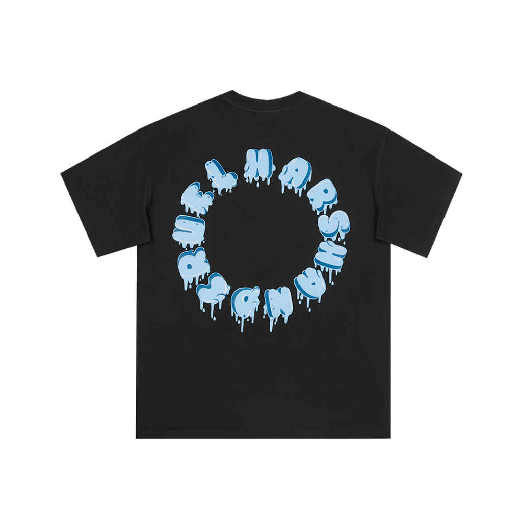 3D Circle Ice Cream Logo Tee