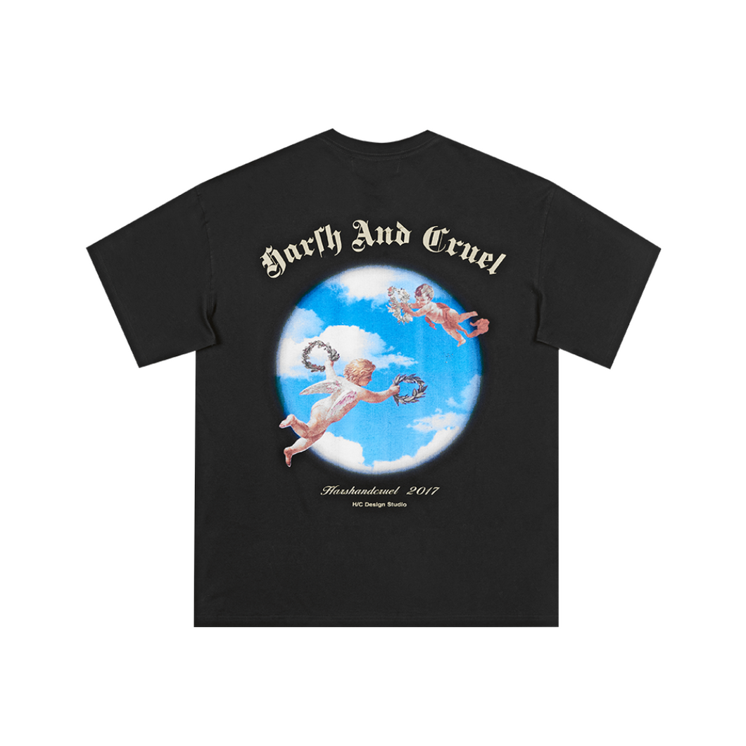 Flying Angels Gothic Logo Printed Tee
