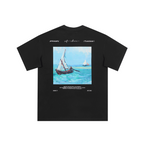 Marine Landscape Oil Painting Printed Tee