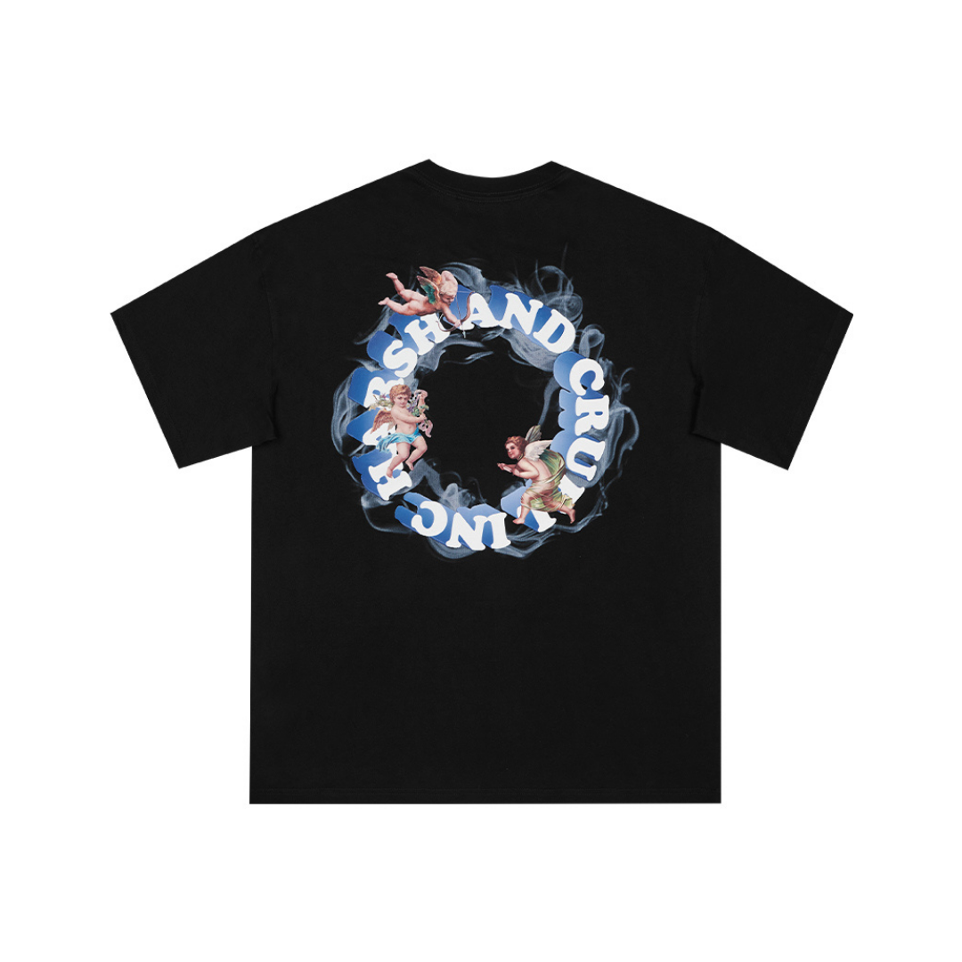 3D Smoking Logo Printed Tee