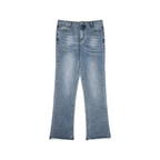 Distressed Loose Flared Denim