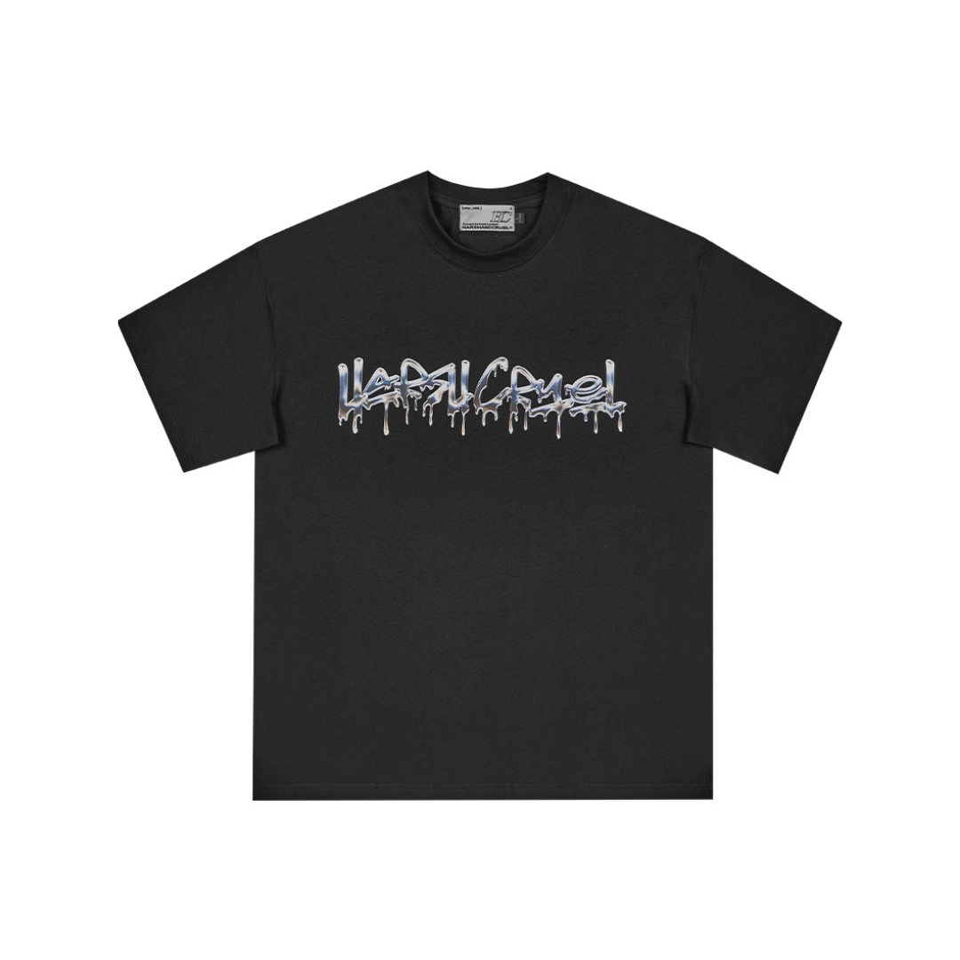 Liquid Metal Logo Printed Tee