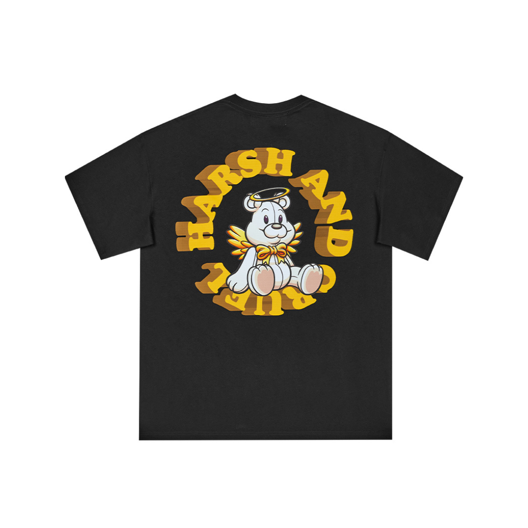 Angel Teddy Bear Logo Ring Printed Tee