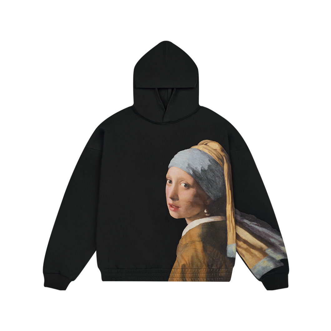 The Girl With The Pearl Earring Printed Hoodie