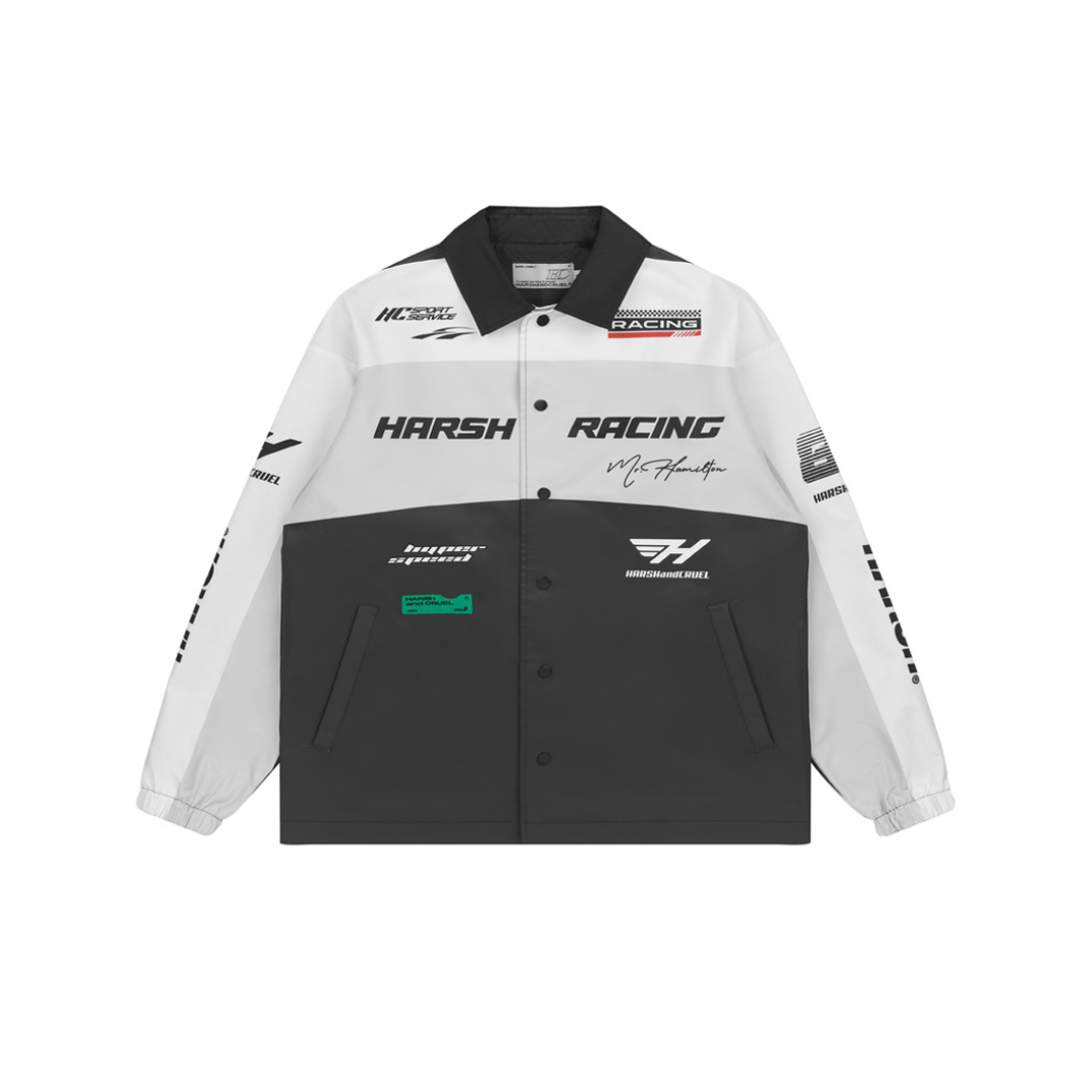 Colorblock Logo Racing Coach Jacket