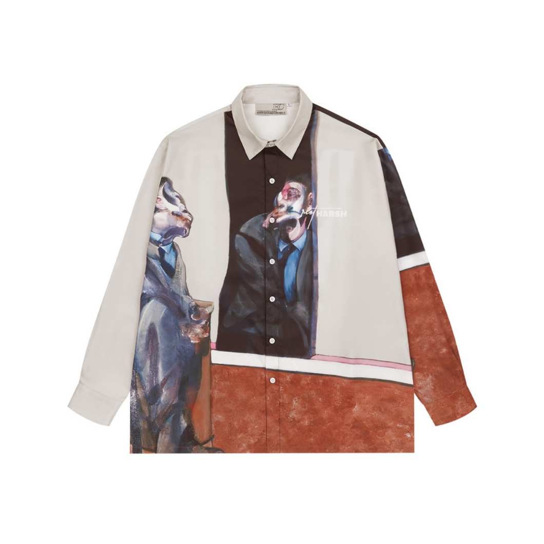 Surrealistic Painting Full Print L/S Shirt